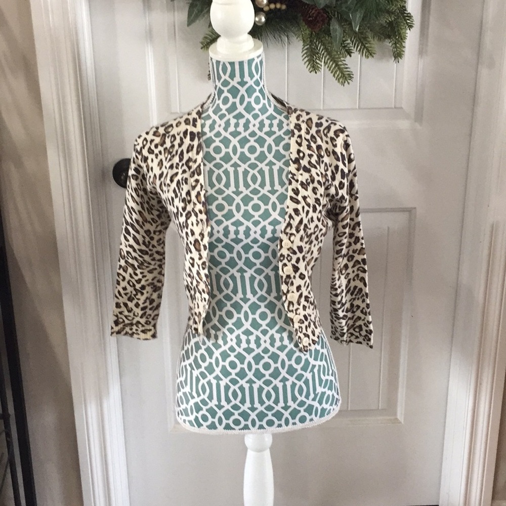 Leopard print cardigan